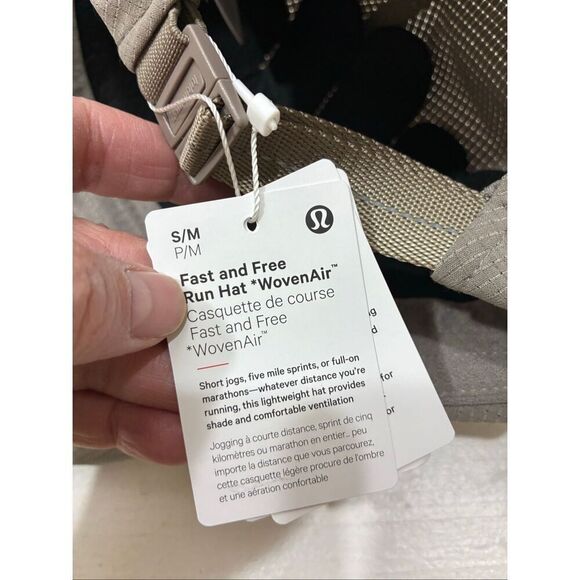 Lululemon NWT F and Free Run Hat Woven Air in Warm Ash Gray Size S/M